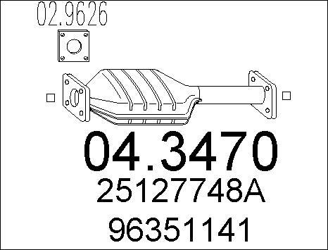 MTS 04.3470 - Catalyseur cwaw.fr