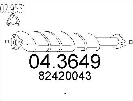 MTS 04.3649 - Catalyseur cwaw.fr