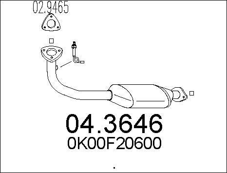 MTS 04.3646 - Catalyseur cwaw.fr