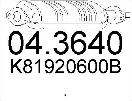 MTS 04.3640 - Catalyseur cwaw.fr