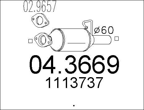 MTS 04.3669 - Catalyseur cwaw.fr