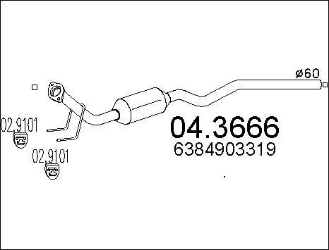 MTS 04.3666 - Catalyseur cwaw.fr