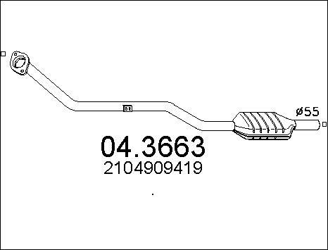 MTS 04.3663 - Catalyseur cwaw.fr