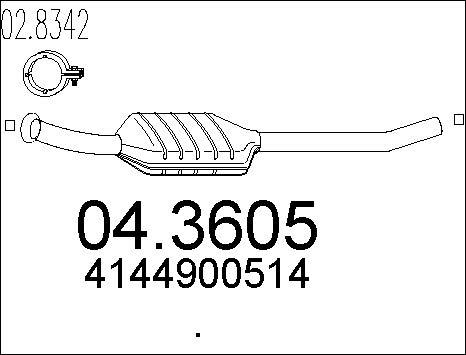 MTS 04.3605 - Catalyseur cwaw.fr