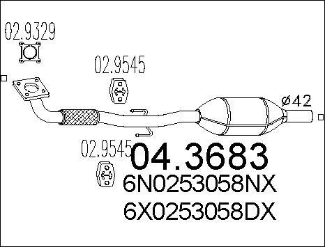 MTS 04.3683 - Catalyseur cwaw.fr