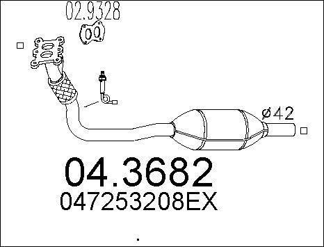 MTS 04.3682 - Catalyseur cwaw.fr