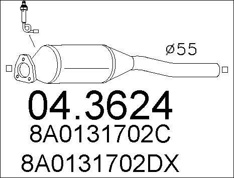 MTS 04.3624 - Catalyseur cwaw.fr