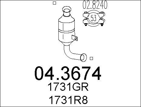 MTS 04.3674 - Catalyseur cwaw.fr