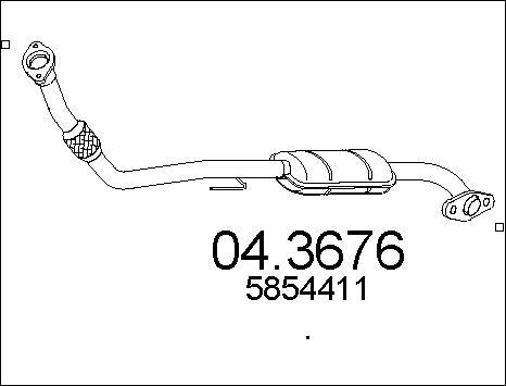 MTS 04.3676 - Catalyseur cwaw.fr