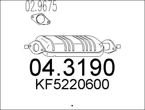 MTS 04.3190 - Catalyseur cwaw.fr