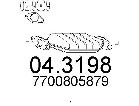 MTS 04.3198 - Catalyseur cwaw.fr