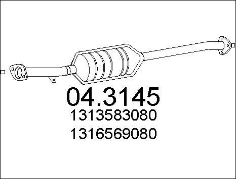 MTS 04.3145 - Catalyseur cwaw.fr