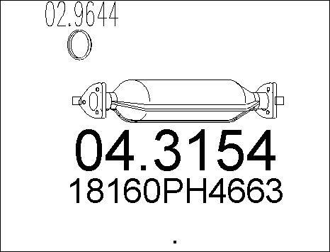 MTS 04.3154 - Catalyseur cwaw.fr