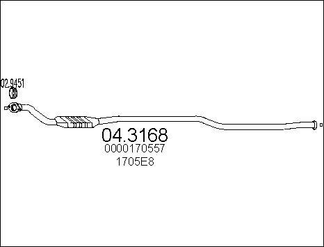 MTS 04.3168 - Catalyseur cwaw.fr