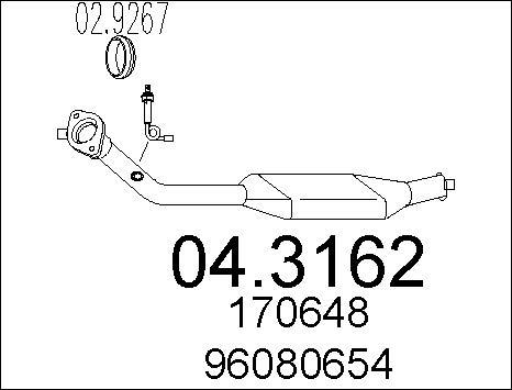 MTS 04.3162 - Catalyseur cwaw.fr