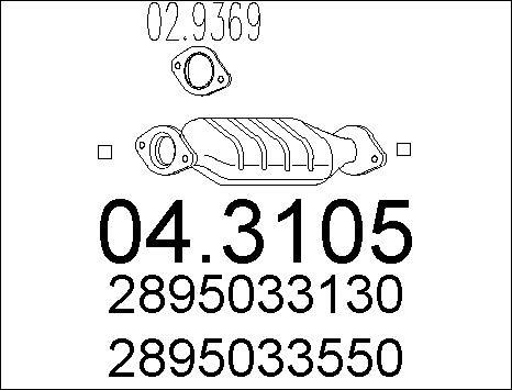 MTS 04.3105 - Catalyseur cwaw.fr