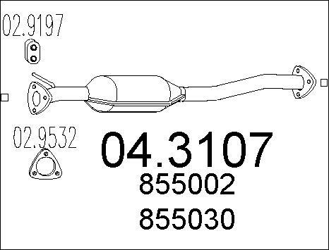 MTS 04.3107 - Catalyseur cwaw.fr