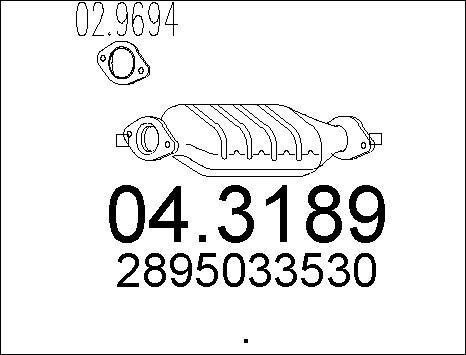 MTS 04.3189 - Catalyseur cwaw.fr