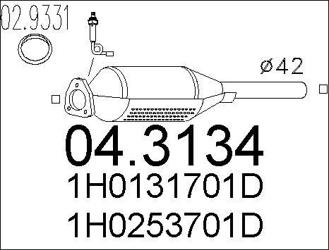 MTS 04.3134 - Catalyseur cwaw.fr