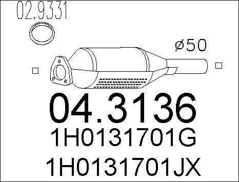 MTS 04.3136 - Catalyseur cwaw.fr