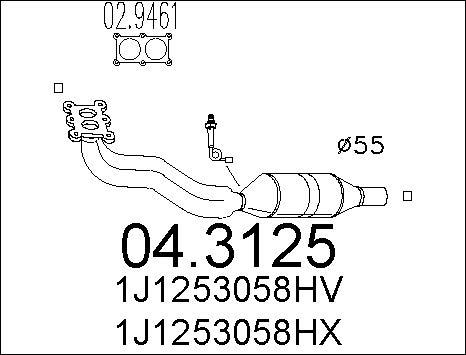 MTS 04.3125 - Catalyseur cwaw.fr