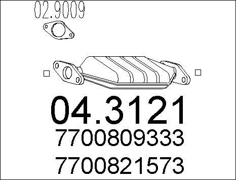 MTS 04.3121 - Catalyseur cwaw.fr