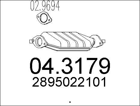 MTS 04.3179 - Catalyseur cwaw.fr