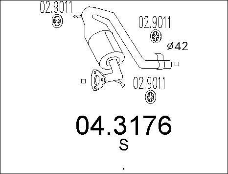 MTS 04.3176 - Catalyseur cwaw.fr