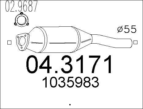 MTS 04.3171 - Catalyseur cwaw.fr