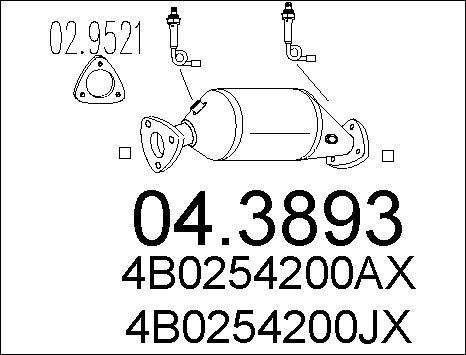 MTS 04.3893 - Catalyseur cwaw.fr