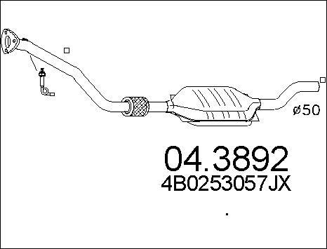 MTS 04.3892 - Catalyseur cwaw.fr