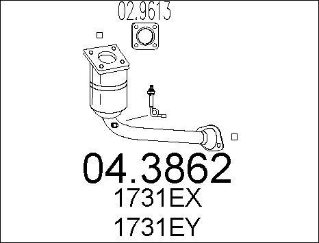 MTS 04.3862 - Catalyseur cwaw.fr