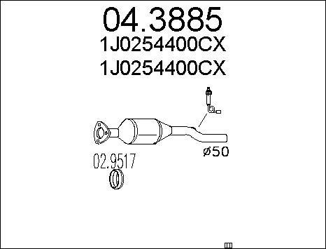 MTS 04.3885 - Catalyseur cwaw.fr