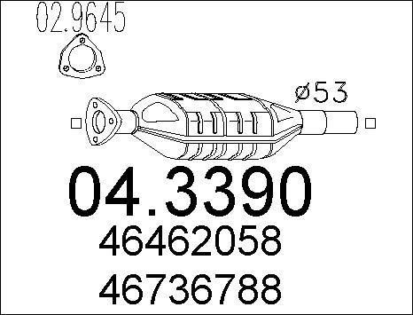 MTS 04.3390 - Catalyseur cwaw.fr