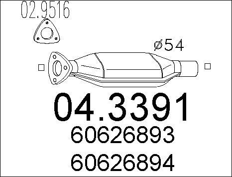 MTS 04.3391 - Catalyseur cwaw.fr