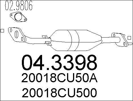 MTS 04.3398 - Catalyseur cwaw.fr