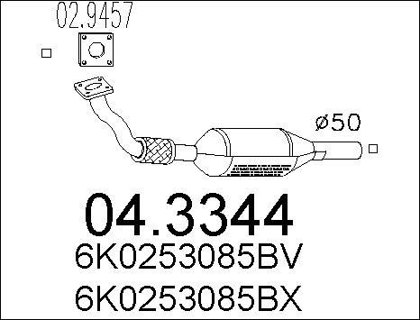 MTS 04.3344 - Catalyseur cwaw.fr