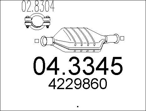 MTS 04.3345 - Catalyseur cwaw.fr