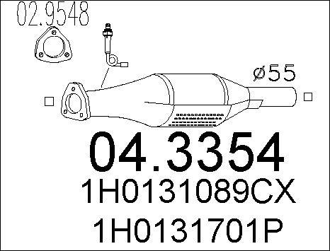 MTS 04.3354 - Catalyseur cwaw.fr