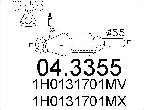 MTS 04.3355 - Catalyseur cwaw.fr