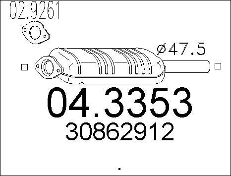 MTS 04.3353 - Catalyseur cwaw.fr