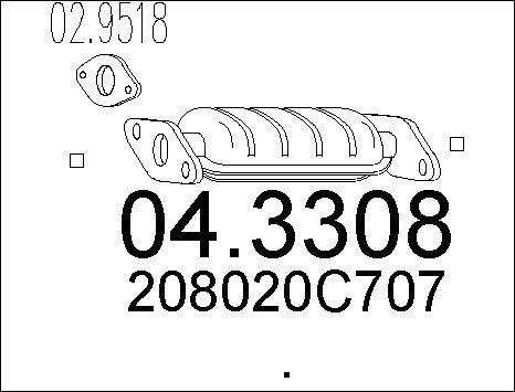 MTS 04.3308 - Catalyseur cwaw.fr