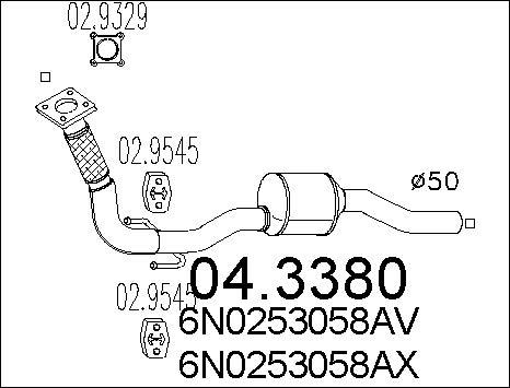 MTS 04.3380 - Catalyseur cwaw.fr