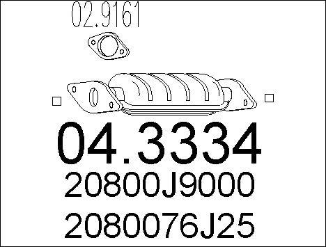 MTS 04.3334 - Catalyseur cwaw.fr