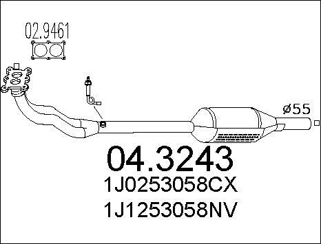 MTS 04.3243 - Catalyseur cwaw.fr