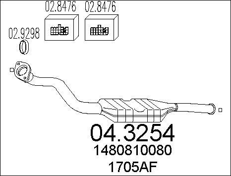 MTS 04.3254 - Catalyseur cwaw.fr