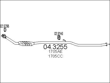 MTS 04.3255 - Catalyseur cwaw.fr