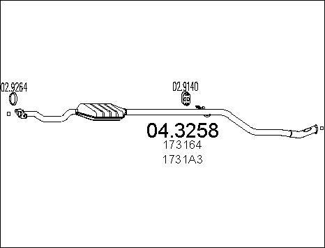 MTS 04.3258 - Catalyseur cwaw.fr