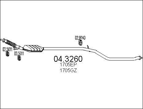 MTS 04.3260 - Catalyseur cwaw.fr