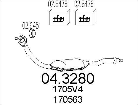 MTS 04.3280 - Catalyseur cwaw.fr